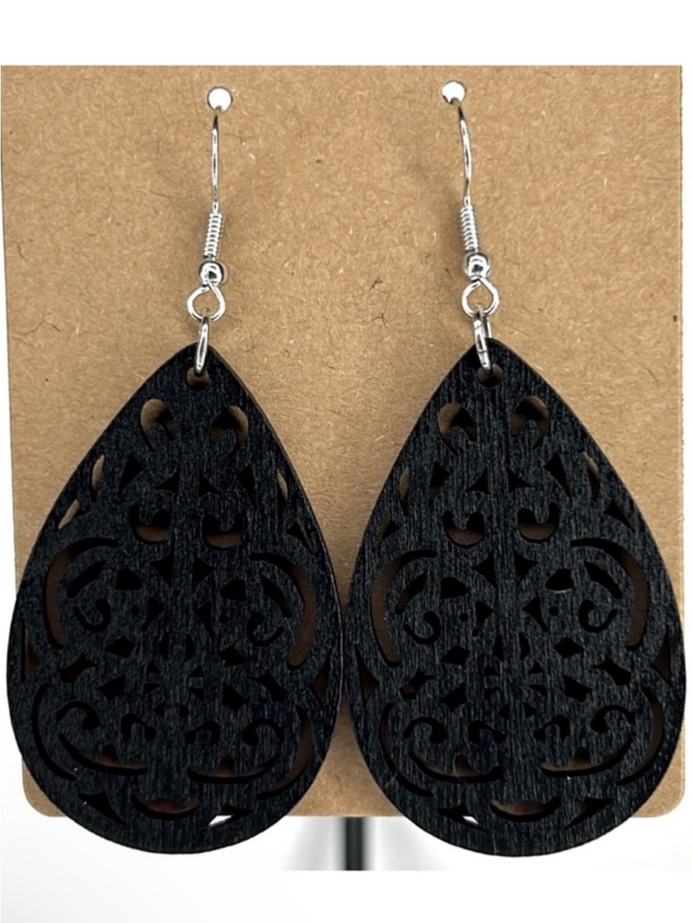 Wooden Colorful Hollow Leaf
Design Dangle Earrings Fashion
Jewelry